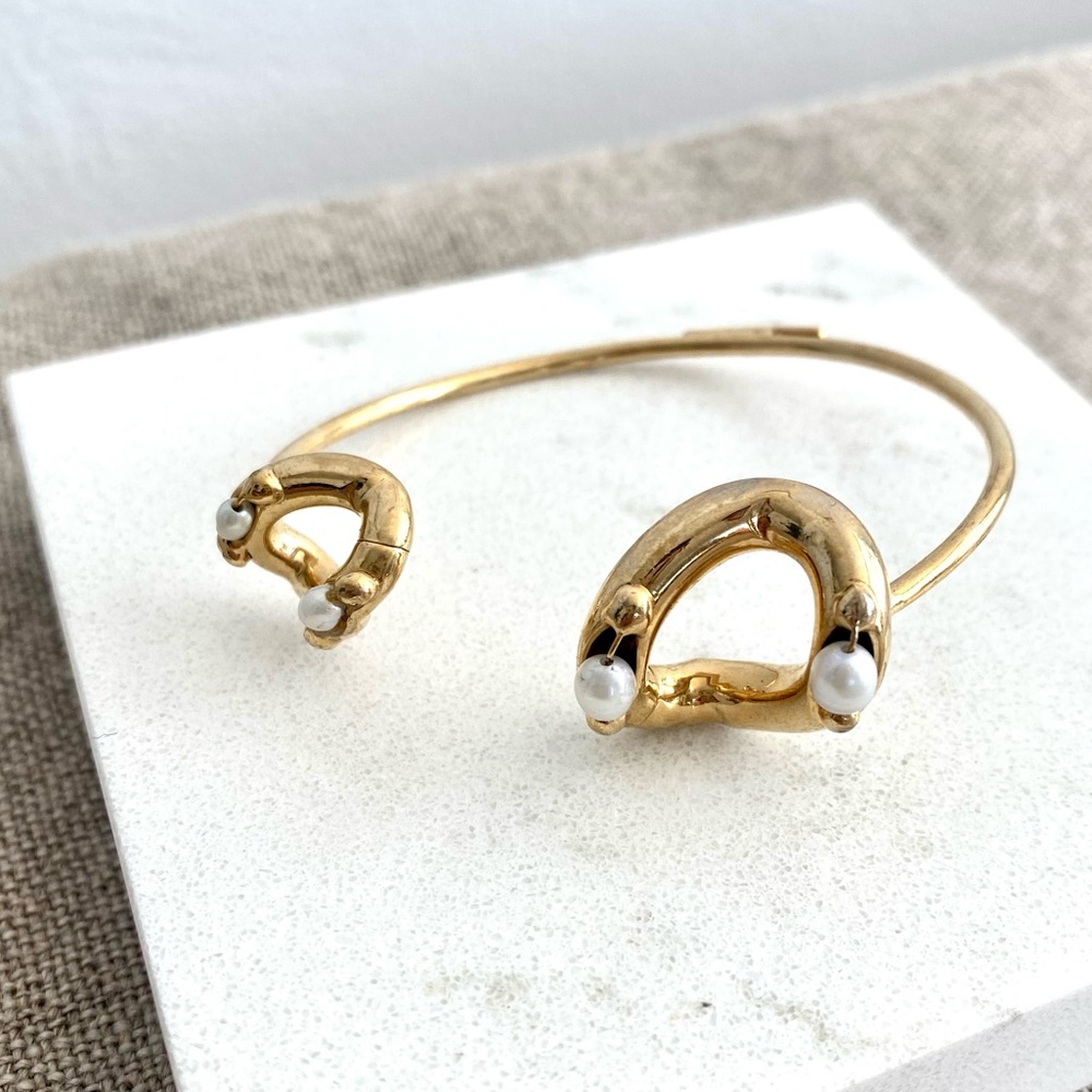 Rosantica Ingranaggio Gold-tone Pearl Cuff